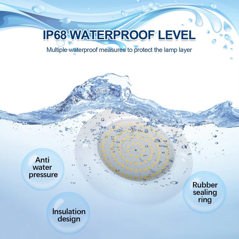 Lumină pentru piscină LED RGB montată la suprafață 12W 12V Lumină subacvatică Fântână Lampă peisaj Piscina Luz Spot