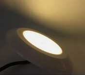 LED úszómedence lámpa 12W 108LED vízálló meleg fehér merülőlámpa víz alatti Piscina éjszakai lámpa kültéri spotlámpa