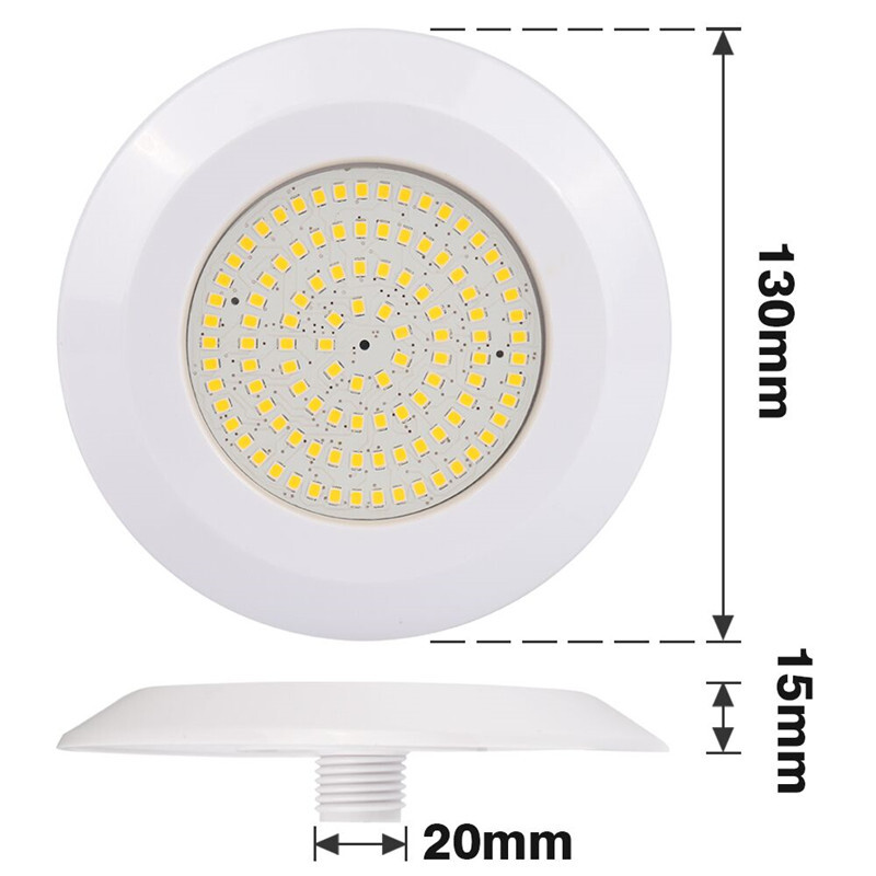 LED úszómedence lámpa 12W 108LED vízálló meleg fehér merülőlámpa víz alatti Piscina éjszakai lámpa kültéri spotlámpa