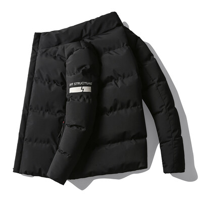 Puffer dzseki férfi őszi téli kabát meleg kabát felsőruházat pamut párnázott kabát férfi divat ruházat rombusz textúra alkalmi parkák