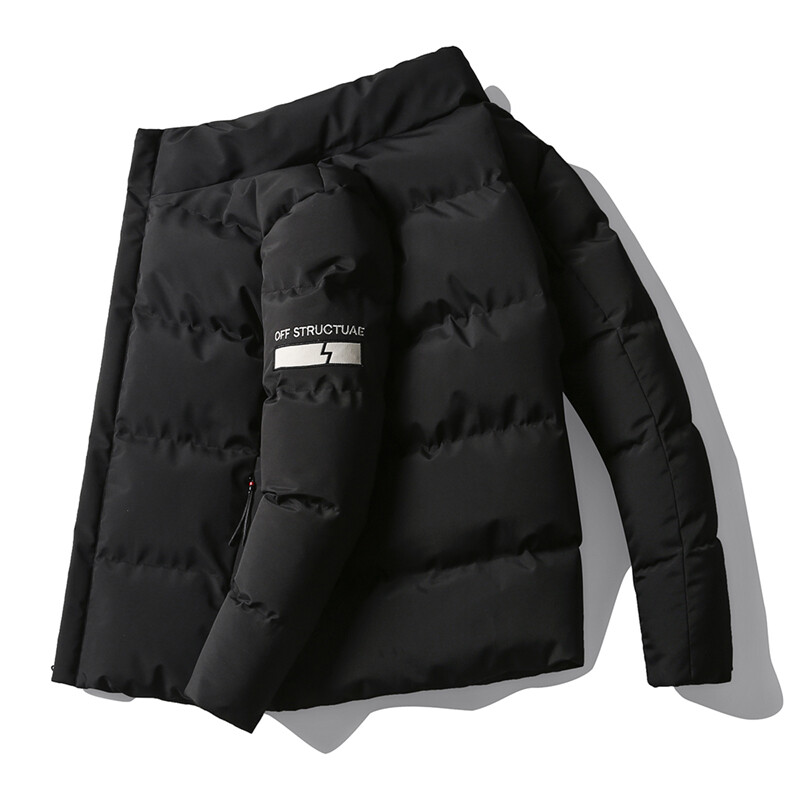 Puffer dzseki férfi őszi téli kabát meleg kabát felsőruházat pamut párnázott kabát férfi divat ruházat rombusz textúra alkalmi parkák