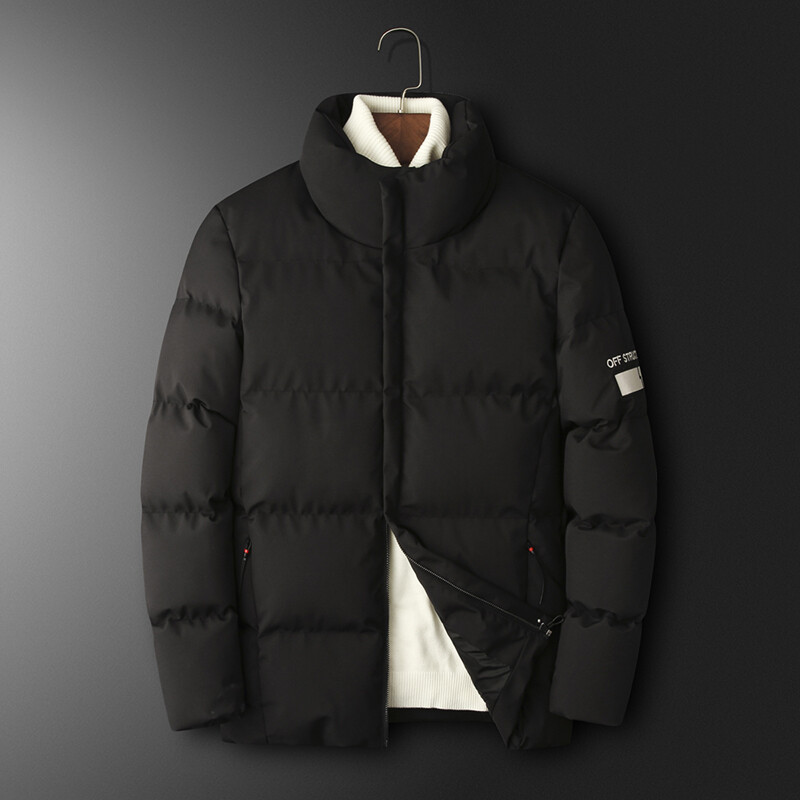 Puffer dzseki férfi őszi téli kabát meleg kabát felsőruházat pamut párnázott kabát férfi divat ruházat rombusz textúra alkalmi parkák