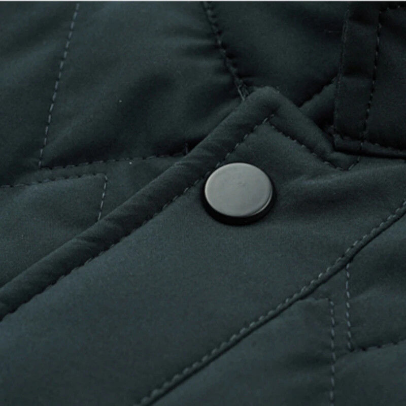 Minglu őszi téli férfi dzsekik állógallér egyszínű rombusz varrás alkalmi férfi kabátok egysoros férfi dzsekik 4XL