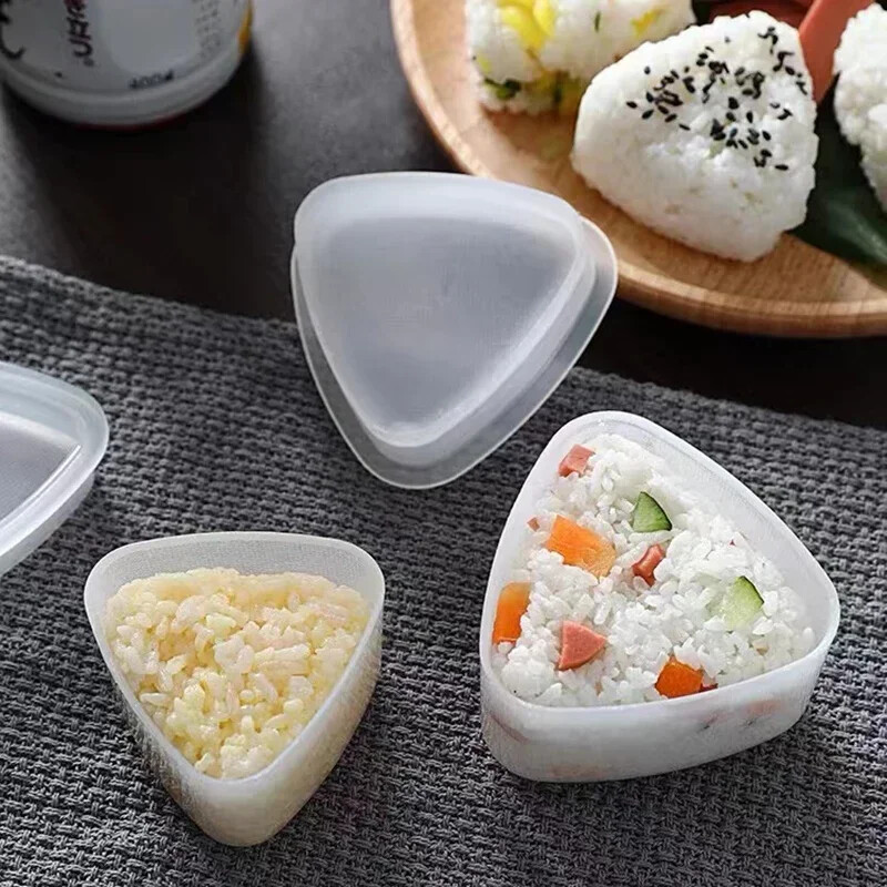 2vnt / 6vnt Virtuvės aksesuarai Sušių formų trikampio formos sušių mašina formų sušių įrankis Onigiri ryžių kamuolys Bento Machinenori