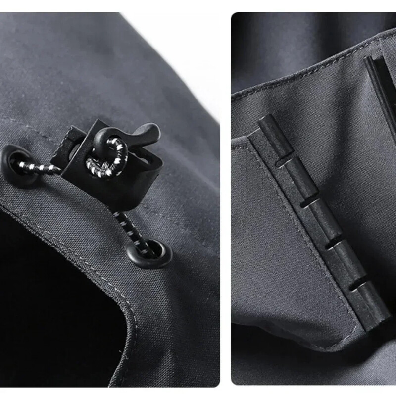 Ανοιξιάτικο φθινόπωρο, υπαίθριο μπουφάν για διάτρηση, ανδρικό γυναικείο αντιανεμικό αδιάβροχο καυτό παλτό, αποσπώμενο καπέλο