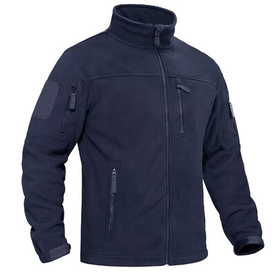 TACVASEN Ανδρικό μπουφάν Fleece Απαλό ζεστό αντιανεμικό παλτό με πλήρες φερμουάρ Πολλαπλές τσέπες με φερμουάρ Πεζοπορία Εργασία σε εξωτερικούς χώρους Αντιανεμικό