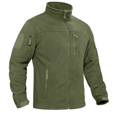 TACVASEN Ανδρικό μπουφάν Fleece Απαλό ζεστό αντιανεμικό παλτό με πλήρες φερμουάρ Πολλαπλές τσέπες με φερμουάρ Πεζοπορία Εργασία σε εξωτερικούς χώρους Αντιανεμικό