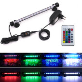 12V RGB akvārija gaisma ar tālvadības ūdensnecaurlaidīgu zemūdens niršanas lampu zivju tvertnes gaismai augu būtiskai lietošanai amfībijā ES ASV Apvienotā Karaliste