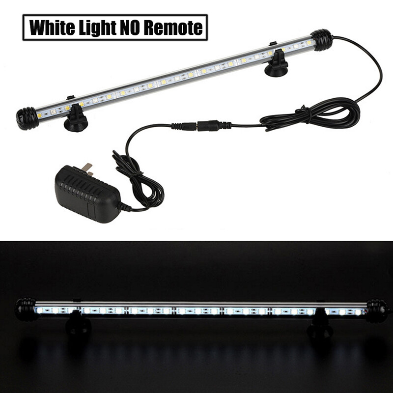 12V RGB akvārija gaisma ar tālvadības ūdensnecaurlaidīgu zemūdens niršanas lampu zivju tvertnes gaismai augu būtiskai lietošanai amfībijā ES ASV Apvienotā Karaliste