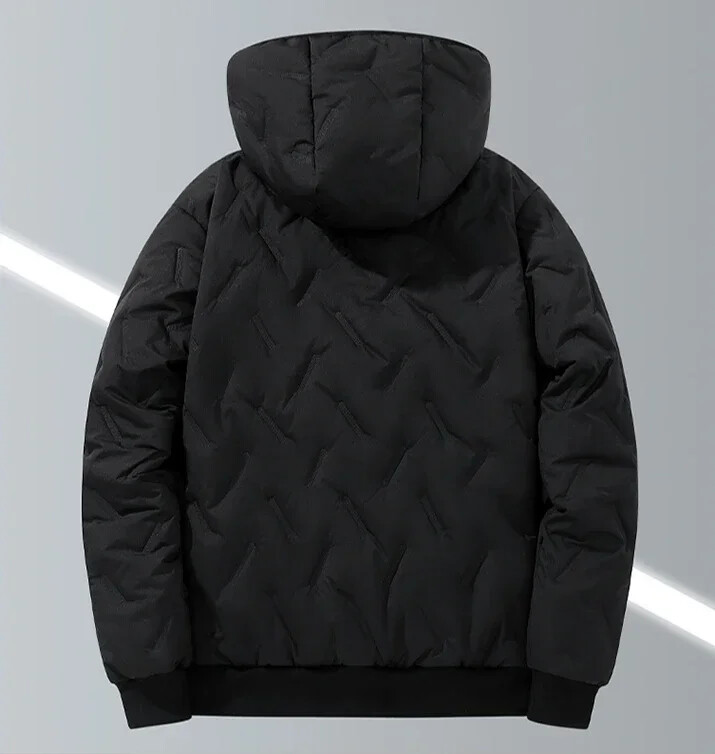 Férfi téli dzseki 2024 új báránygyapjú vastagított meleg kültéri kaland grafén pamut ruhák férfi divat kapucnis kabát