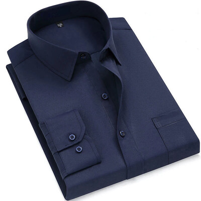 Plius didelis dydis 9XL 8XL 7XL Vyriški marškiniai ilgomis rankovėmis Kasdieniai verslo klasikiniai languoti dryžuota vyriška socialinė suknelė Dideli marškiniai