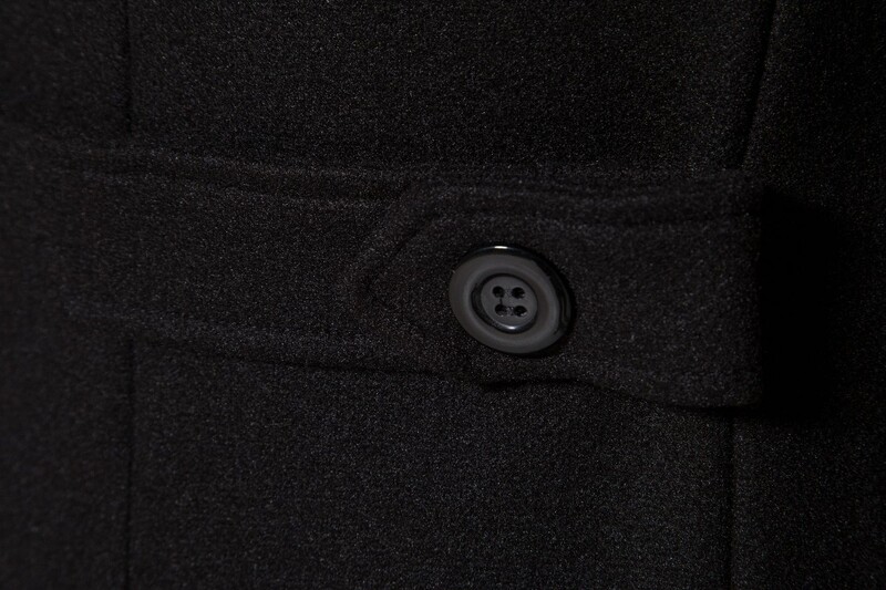 Vyriški ypač ilgi vilnoniai juodi paltai, vėjo sumuštiniai, žieminiai, šilti džentelmeniški paltai, vyriški elegantiški, įprasti kasdieniai kasdieniai drabužiai