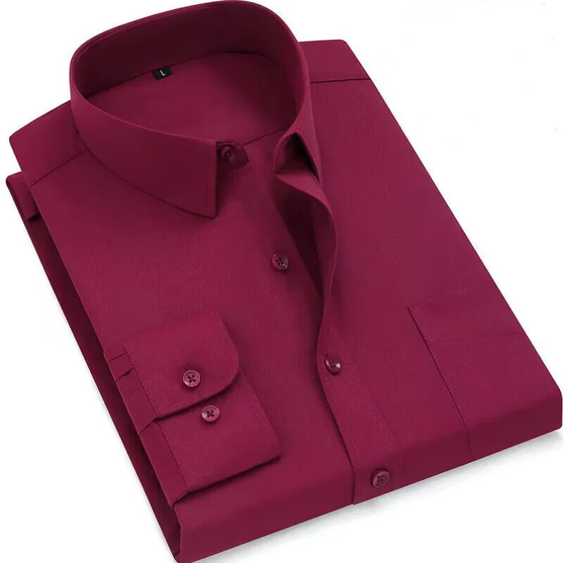 Divatos ing férfi hosszú ujjú tavaszi őszi alkalmi ing puha karcsú szabású Stílusos márka férfi tömör fehér Khaki kék okos férfi