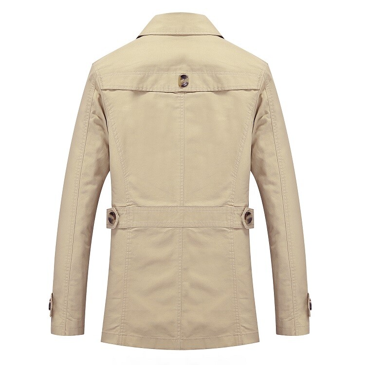 Μόδα Ανδρικά Μπουφάν Trench Μάρκα Casual Business Trench Coat Ανδρικό παλτό Leisure Ανδρικό μονό στήθος Windbreakers Plus Size