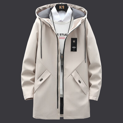 2024 tavaszi és őszi új klasszikus divat hosszú kabátban Férfi alkalmi laza, kényelmes, kiváló minőségű treckkabát