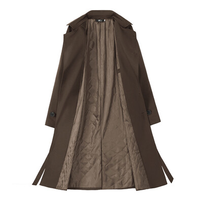 IEFB Φθινοπωρινό χειμερινό πανωφόρι Ανδρικό παλτό μεσαίου μήκους Κορεατική μόδα χαλαρό γόνατο πάνω από βρετανική τάφρο με βαμβακερά αντιανεμικά 9C1874