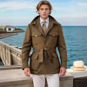 Ανδρικό ανοιξιάτικο και φθινοπωρινό ανδρικό ανδρικό παλτό με μεσαίο και λεπτό λεπτό λεπτό μεγάλο μέγεθος Ανδρικό casual παλτό S-XXXL