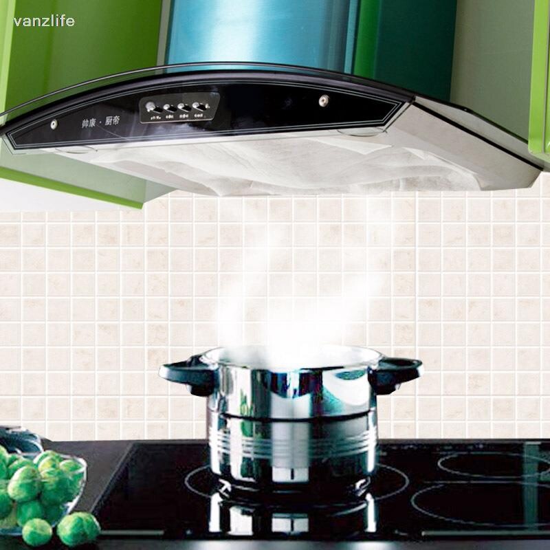 5db/vanzlife vágható Edénypapír-elnyelő papír olaj-gőzölő matricák konyhai szűrőpapír elszívó papírelszívókhoz