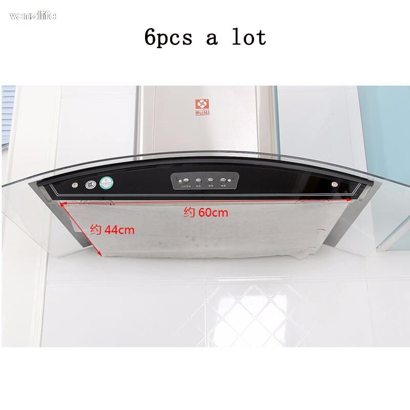 5db/vanzlife vágható Edénypapír-elnyelő papír olaj-gőzölő matricák konyhai szűrőpapír elszívó papírelszívókhoz