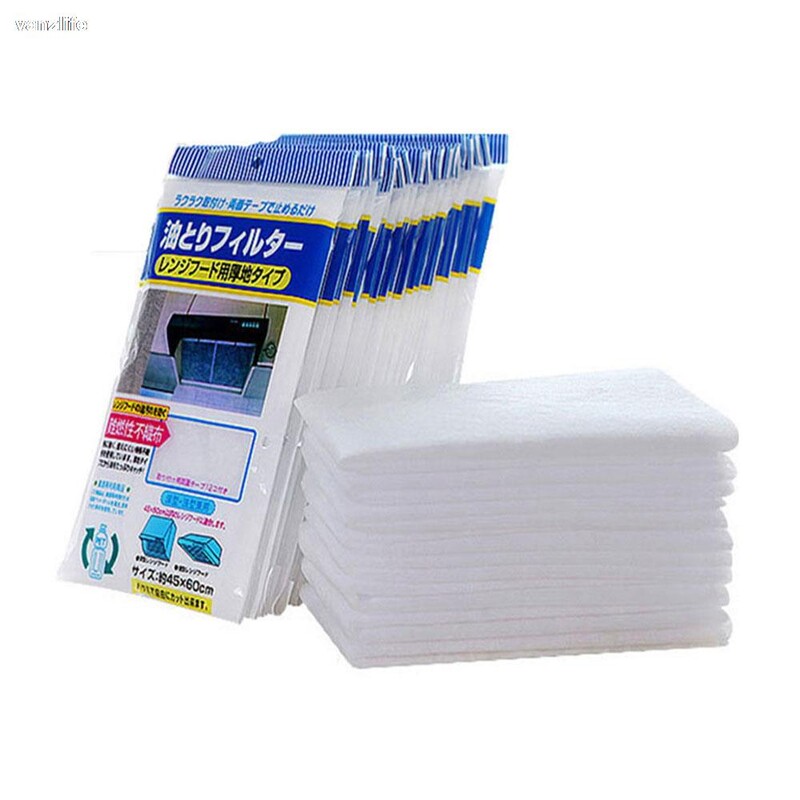 5db/vanzlife vágható Edénypapír-elnyelő papír olaj-gőzölő matricák konyhai szűrőpapír elszívó papírelszívókhoz