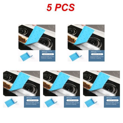 1/3/5PCS Απορρόφηση λαδιού Felt No Oil Leakage Range Hood Oil Box Μη υφασμένο Κουζίνα Κουζίνας Κουζίνας Κουζίνας Προμήθειες Φίλτρο κουκούλας