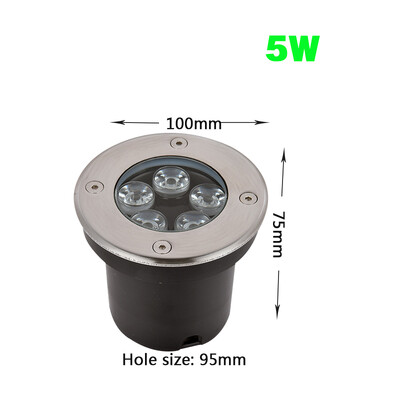 Vízálló Led Light Kerti Földalatti 1W 3W 5W 10W IP67 Kültéri Földbe ásott Kerti Út Helyszín süllyesztett beltéri világítás