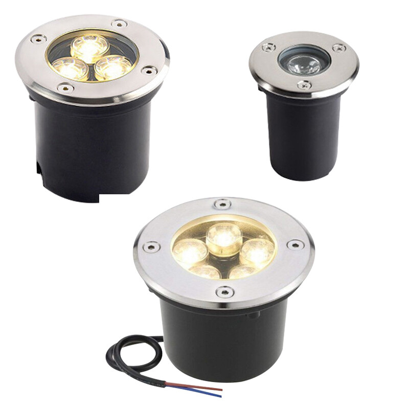 Vízálló Led Light Kerti Földalatti 1W 3W 5W 10W IP67 Kültéri Földbe ásott Kerti Út Helyszín süllyesztett beltéri világítás