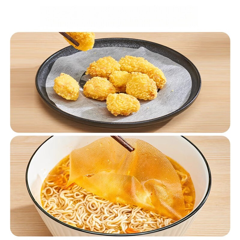 GIANXI eļļu absorbējošs loksnes pārtikas kvalitātes materiāls virtuvei, kas paredzēta zupai bez griešanas Absorbējiet taukus un ēdiet veselīgu eļļas filtrpapīru