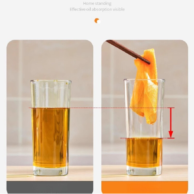 GIANXI eļļu absorbējošs loksnes pārtikas kvalitātes materiāls virtuvei, kas paredzēta zupai bez griešanas Absorbējiet taukus un ēdiet veselīgu eļļas filtrpapīru