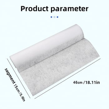 10m*46cm Χαρτί κουζίνας που απορροφά το λάδι Nonwoven Προμήθειες κουζίνας Φίλτρο ανθεκτικό στην υγρασία Διαφανές αυτοκόλλητο λαδιού Εργαλεία κουζίνας