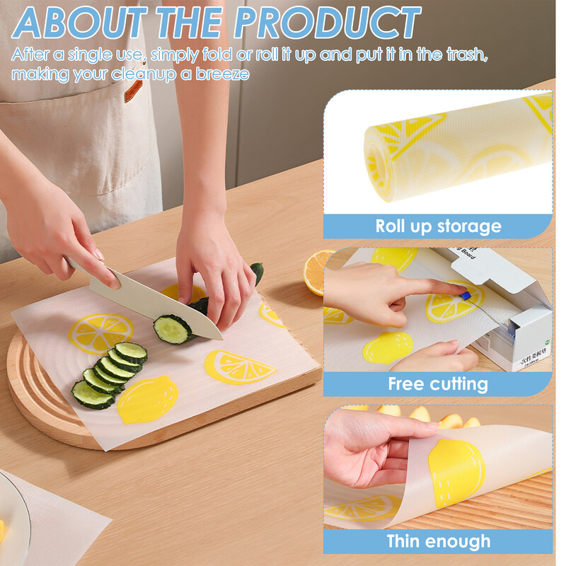 Vienkartinės paprastos pjaustymo lentos popierinis virtuvės kilimėlis, papildomas maistas, vaisių ir daržovių pjaustymo lenta, virtuvės padėklas