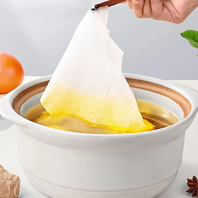 90/12 vnt Maisto klasės vienkartinis aliejų sugeriantis popierius virtuvės prietaisų sriuba Aliejaus filtravimo popierius kepimui kepti keptas aliejus sugerianti plėvelė