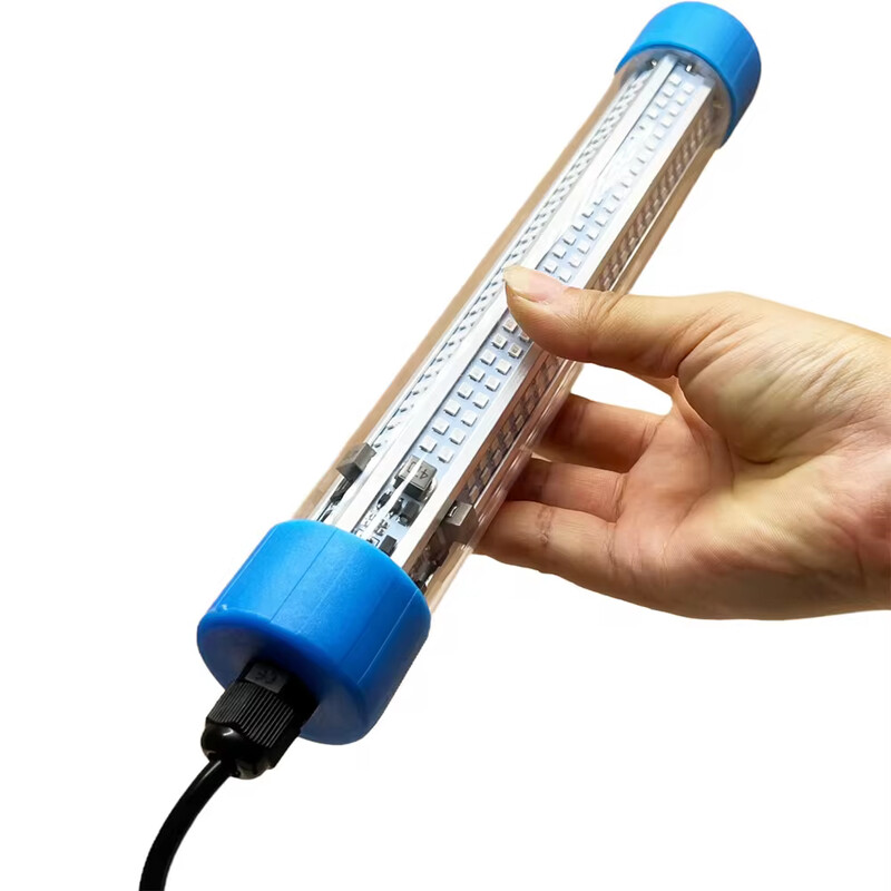 5M LED-es merülő horgászlámpa mélycsepp víz alatti halcsali csalikereső lámpa 50W 12-24V tintahal vonzás lámpa IP68