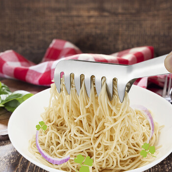 Ζυμαρικά σερβιρίσματος Tong Food Tong Λαβίδες από ανοξείδωτο ατσάλι Μακαρόνια για ψήσιμο σπαγγέτι Εργαλεία μαγειρικής κουζίνας στο σπίτι