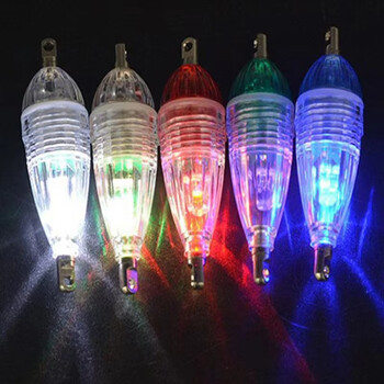 Mini LED Fishing Light 6CM Supplies Lamp Outdoor Float Fish For Night Lights Αδιάβροχη μπαταρία που αναβοσβήνει Bait Kit Υποβρύχια