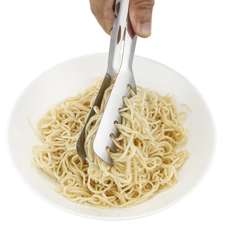 Makaronų serviravimo žnyplės Maisto žnyplės nerūdijančio plieno spagečių žnyplės, skirtos spagečių kepimui Namų virtuvės gaminimo įrankis Praktiškas plaunamas