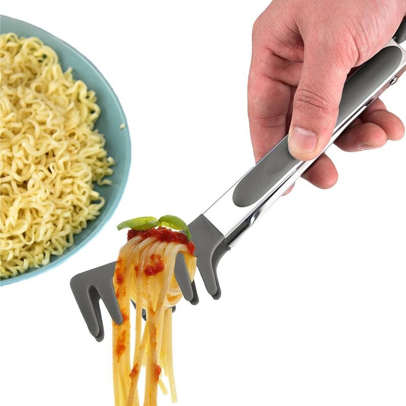 Spagečių žnyplės makaronų spaustukai universalūs maisto spaustukai nerūdijančio plieno makaronai maisto šukos maisto gaminimo reikmenys restoranas virtuvės įrankis