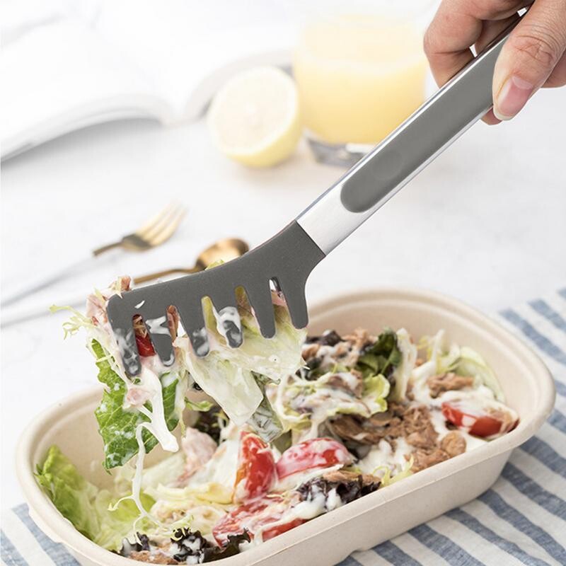 Spagečių žnyplės makaronų spaustukai universalūs maisto spaustukai nerūdijančio plieno makaronai maisto šukos maisto gaminimo reikmenys restoranas virtuvės įrankis