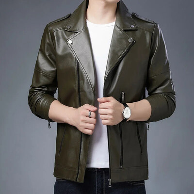 Buli férfi öltöny dzsekik fekete bőr férfi blézerkabát Klasszikus elegáns koreai stílusú kiváló minőségű divat 2024 tavaszi ruhák