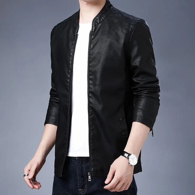 Buli férfi öltöny dzsekik fekete bőr férfi blézerkabát Klasszikus elegáns koreai stílusú kiváló minőségű divat 2024 tavaszi ruhák