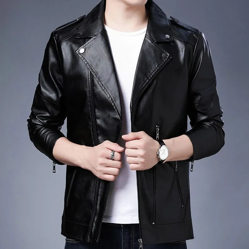 Buli férfi öltöny dzsekik fekete bőr férfi blézerkabát Klasszikus elegáns koreai stílusú kiváló minőségű divat 2024 tavaszi ruhák
