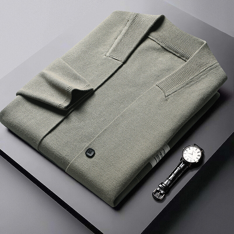 Csúcskategóriás márkájú luxus kötött kardigán fiatal férfi koreai változat egyéni négyrudas alkalmi pulóver kabát tavaszi és őszi új