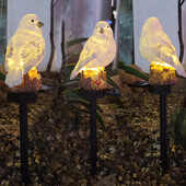 Napelemes kerti lámpa kültéri műgyanta madár napelemes kerti lámpa napelemes LED lámpa kerti teraszhoz, pázsithoz, sétányhoz