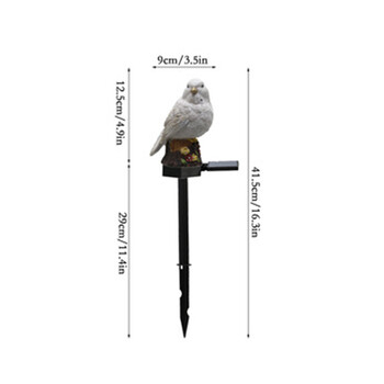 Solar Garden Light Outdoor Resin Bird Solar Garden Stake Light Ηλιακό φως LED για Αίθριο κήπου Διακόσμηση γκαζόν αυλής