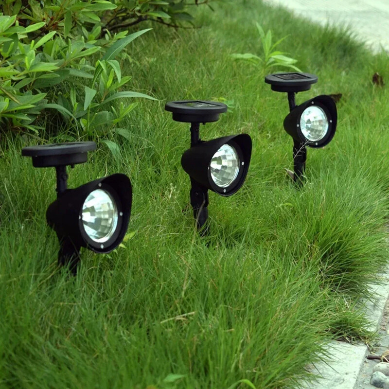 Lauko LED saulės prožektorius sodo šviestuvai kraštovaizdžio dekoravimas IP65 atsparus vandeniui vejos kiemo tako medžiui atskirai lempa