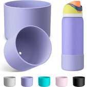 Silikona ūdens pudeles zābaks priekš Owala 24 unces 40 unces pretslīdēšanas aizsarguzmavas apakšas bufera aizsargs Freesip Twist