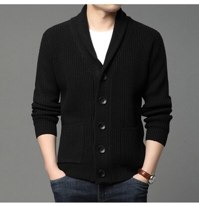 2023. gada jauns ziemas vīriešu džemperis ar garām piedurknēm, jakas kabatas bruņurupuča vienkrāsains džemperis, vīriešu apģērbs