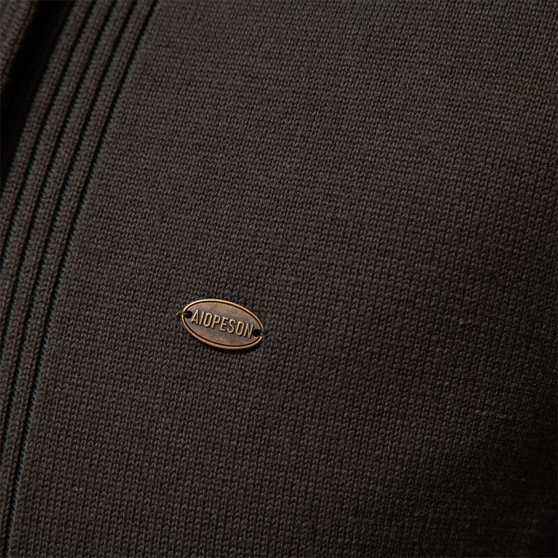 2023-as új téli pamut kardigán férfiaknak, minőségi férfi pulóverek, kötött galléros férfi pulóverek