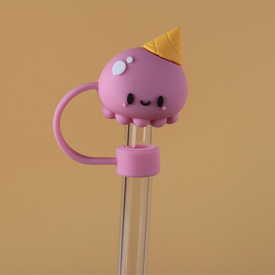 1 gab Silikona blīvējuma salmu spraudnis Atkārtoti lietojams dzeramais putekļu vāciņš Karikatūras aizbāžņi Padomi Vāks uzvalks Virtuves krūze DIY piederumi