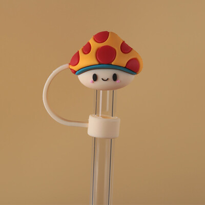 1 gab Silikona blīvējuma salmu spraudnis Atkārtoti lietojams dzeramais putekļu vāciņš Karikatūras aizbāžņi Padomi Vāks uzvalks Virtuves krūze DIY piederumi